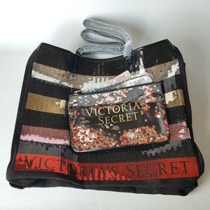 Victoria’s Secret Tote Bag With Cosmetic Pouch
